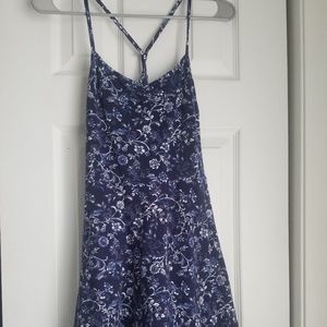 Criss-Cross Back Fit and Flare Dress